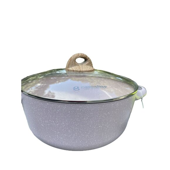 Master Class Cookware Casserole/Pot  11 inch With Lid Qt Lavender Speckled NEW! - Picture 1 of 11